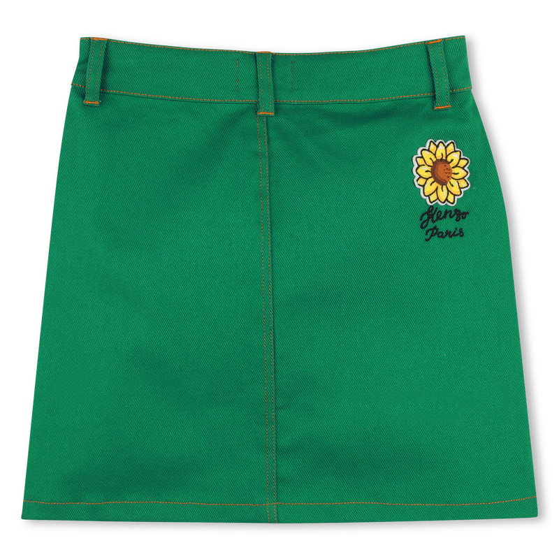 Jupe trap&egrave;ze avec poches KENZO KIDS 
                        FILLE