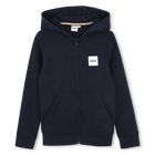 Sweat zipp&eacute; &agrave; capuche, BLEU CARGO, hi-res