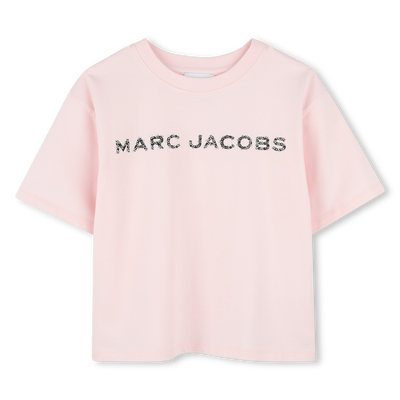 T-shirt en coton avec strass MARC JACOBS FILLE