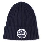 Bonnet badge tricot&eacute; sigl&eacute;, INDIGO BLUE, hi-res