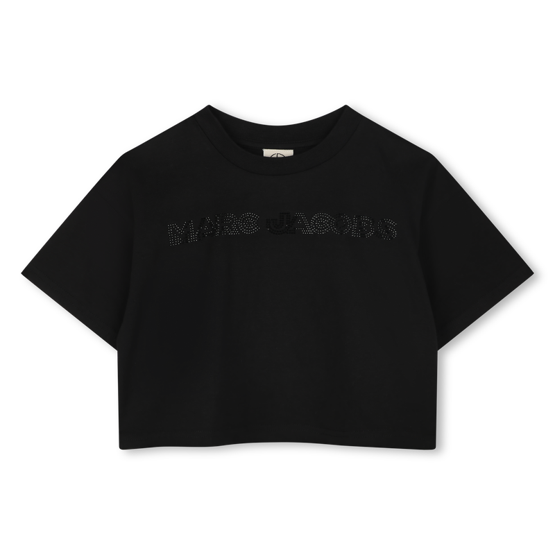 T-shirt court avec strass MARC JACOBS 
                    FILLE