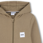 Sweat zipp&eacute; &agrave; capuche BOSS 
                    GARCON