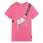 Robe T-shirt &agrave; manches courtes, DARK PINK, hi-res