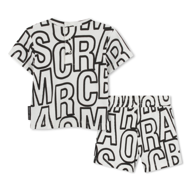 T-shirt et short côtelés THE MARC JACOBS 
                    UNISEXE