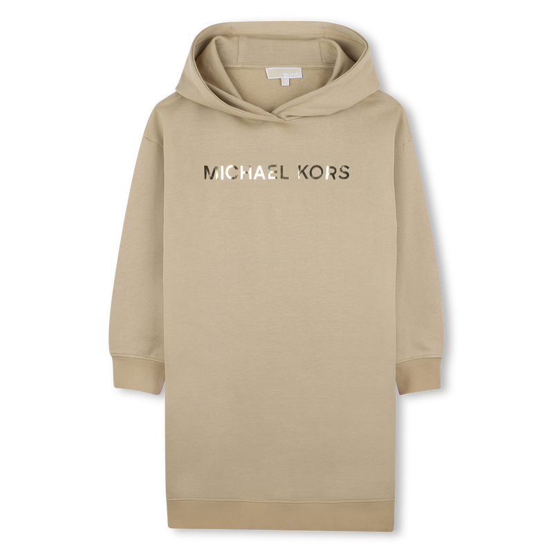 Robe à capuche en molleton MICHAEL KORS 
                    FILLE