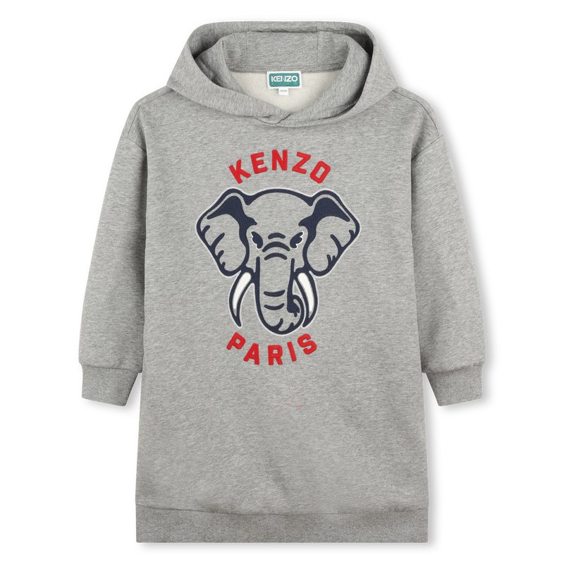 Robe à capuche molletonnée KENZO KIDS 
                    FILLE