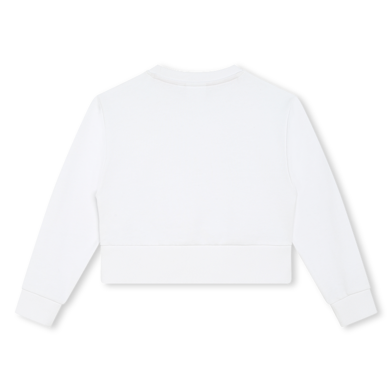 Sweat-shirt court en molleton Hugo 
                    FILLE