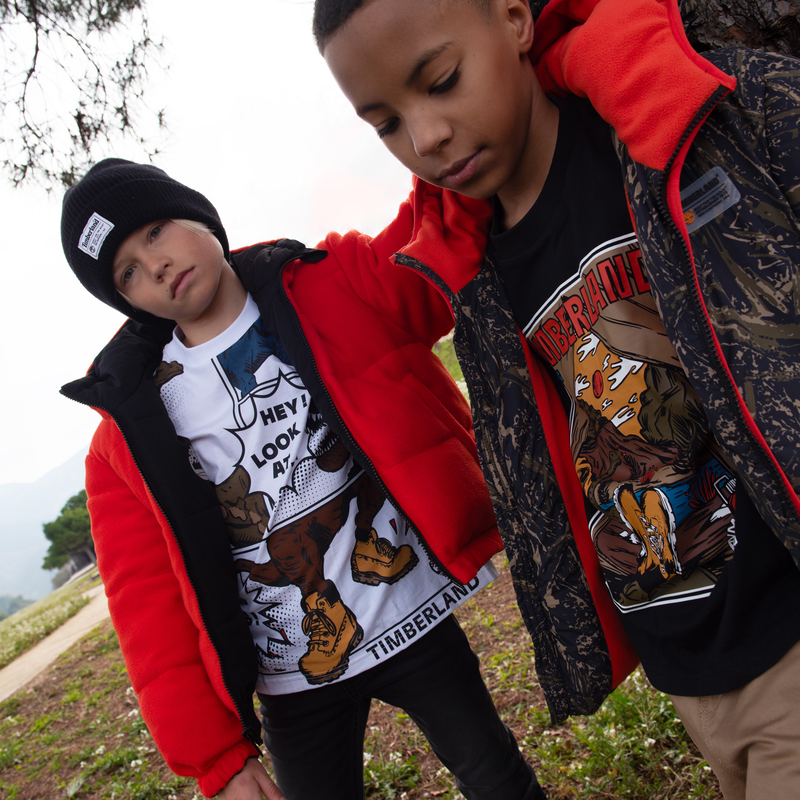 T-shirt imprimé esprit BD TIMBERLAND 
                    GARCON