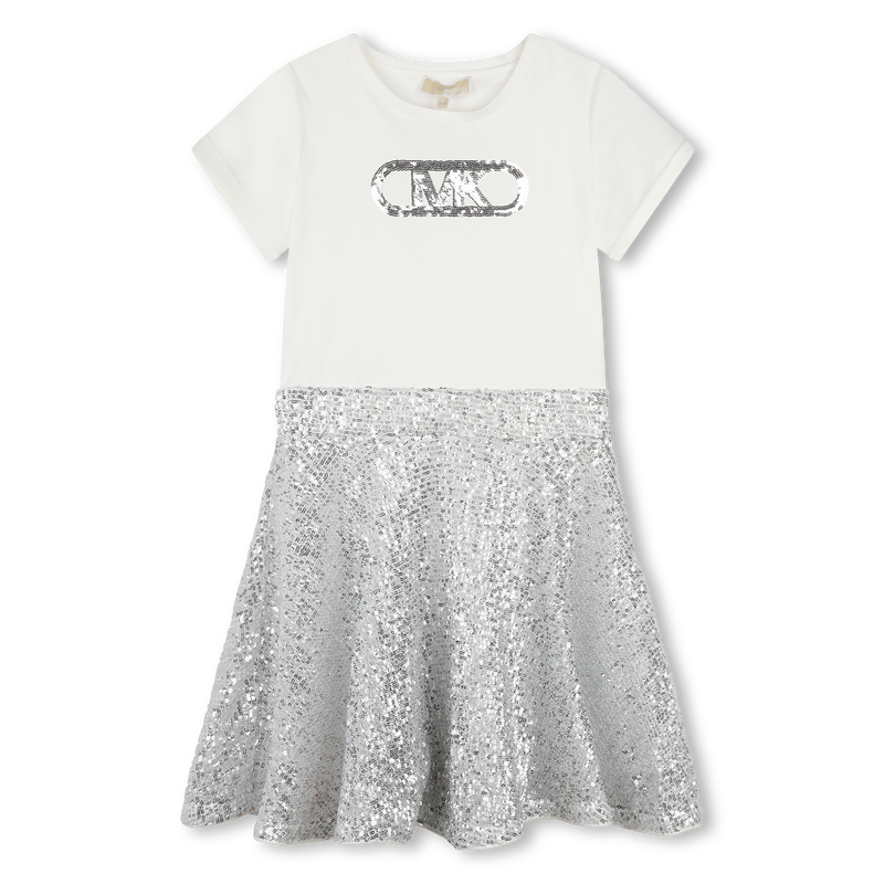 Robe bimatière à sequins MICHAEL KORS 
                    FILLE