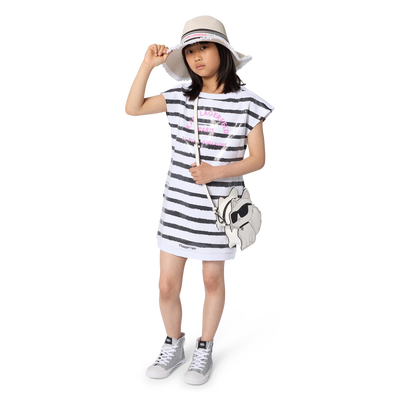 ROBE MANCHES COURTES KARL LAGERFELD KIDS FILLE