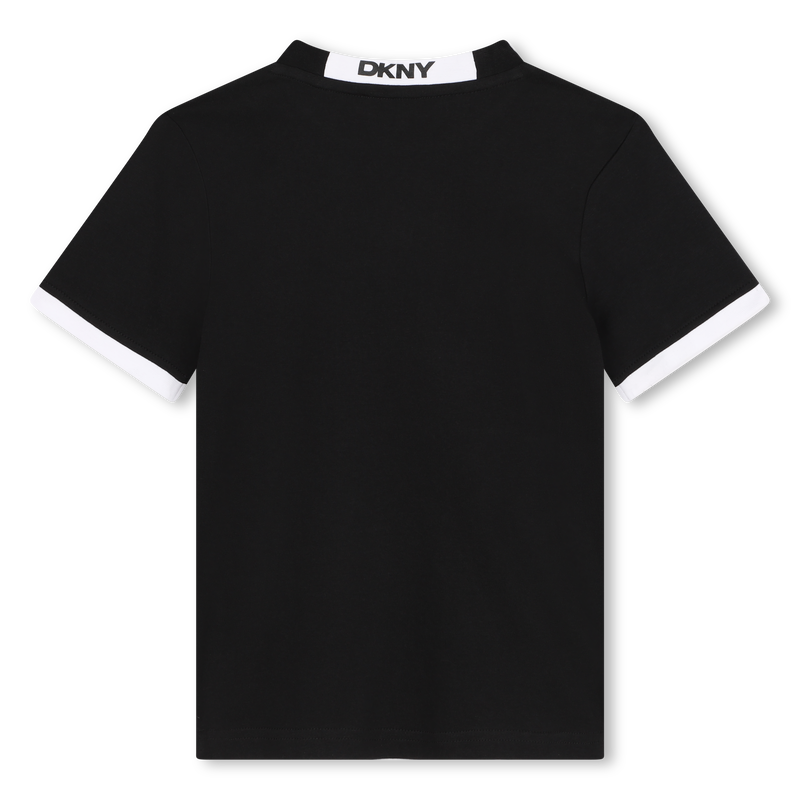 T-shirt bicolore en coton DKNY 
                    UNISEXE