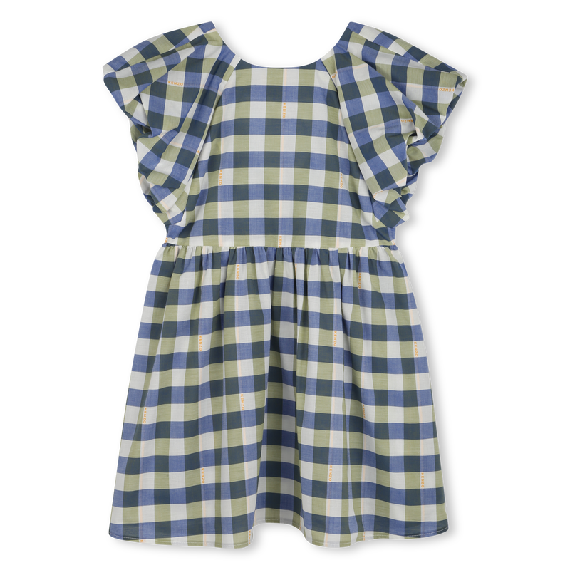 Robe &agrave; carreaux en coton KENZO KIDS 
                        FILLE