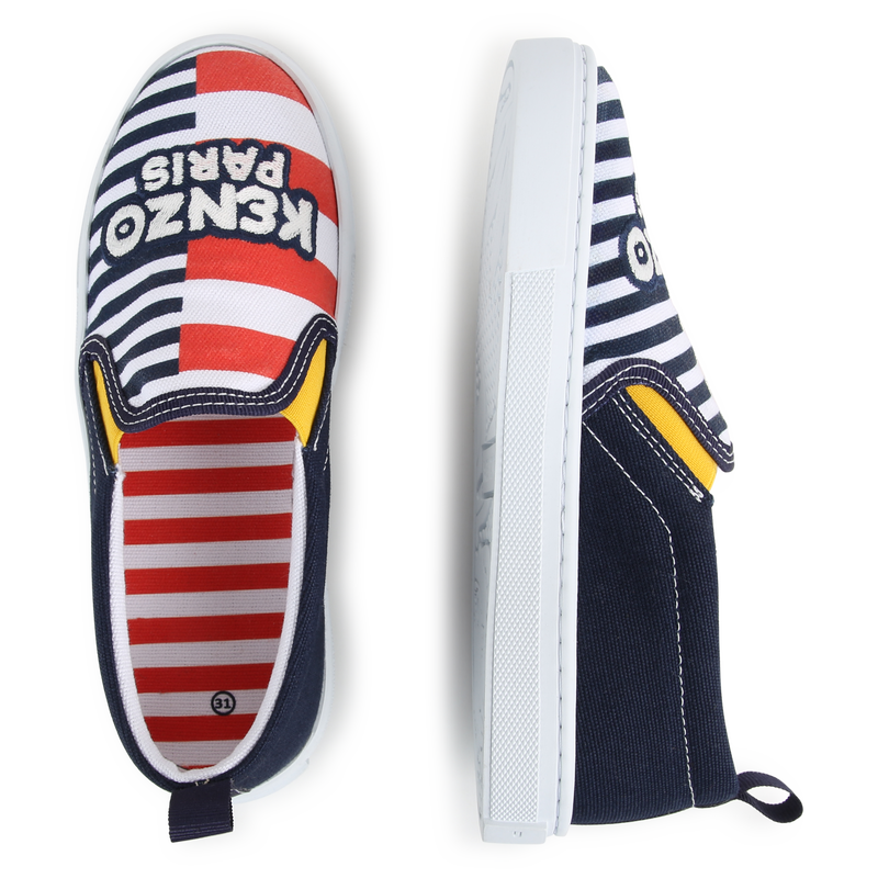 Baskets à rayures imprimées KENZO KIDS 
                    UNISEXE