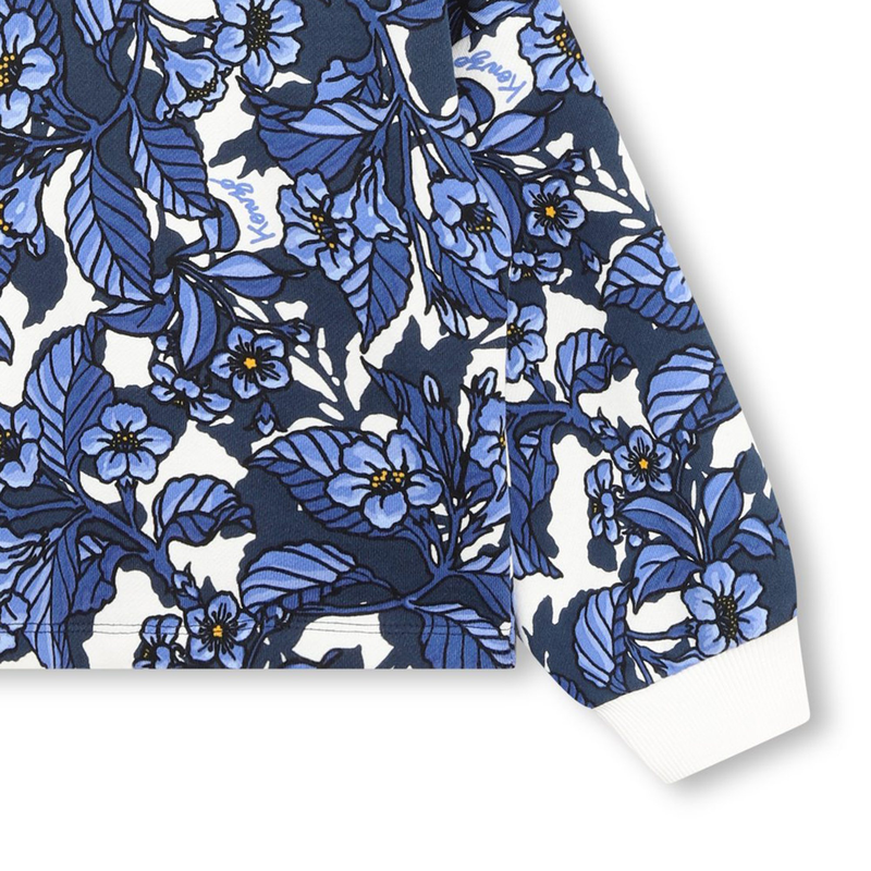 Sweat-shirt molleton à motifs KENZO KIDS 
                    FILLE