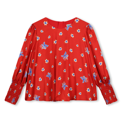 Blouse fluide imprimée KENZO KIDS FILLE