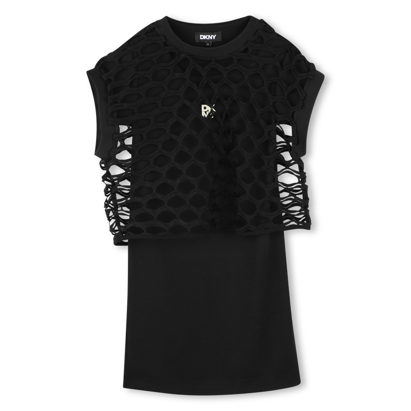 Robe 2 en 1 manches courtes DKNY 
                    FILLE