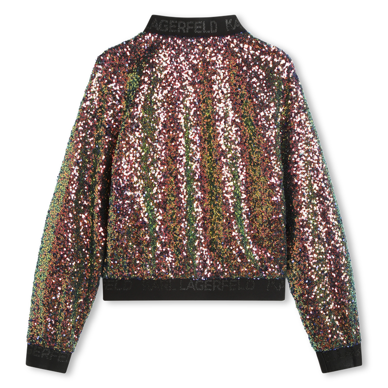 Bomber en sequins brodés KARL LAGERFELD KIDS 
                    FILLE