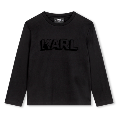 T-shirt à manches longues KARL LAGERFELD KIDS GARCON