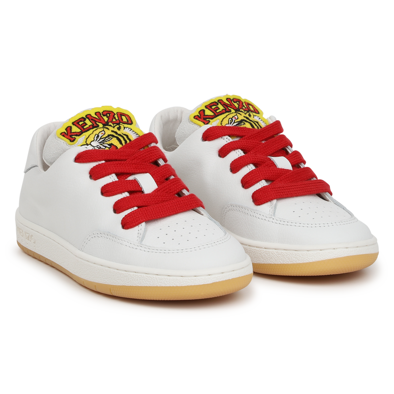 Baskets en cuir avec lacets KENZO KIDS 
                    UNISEXE