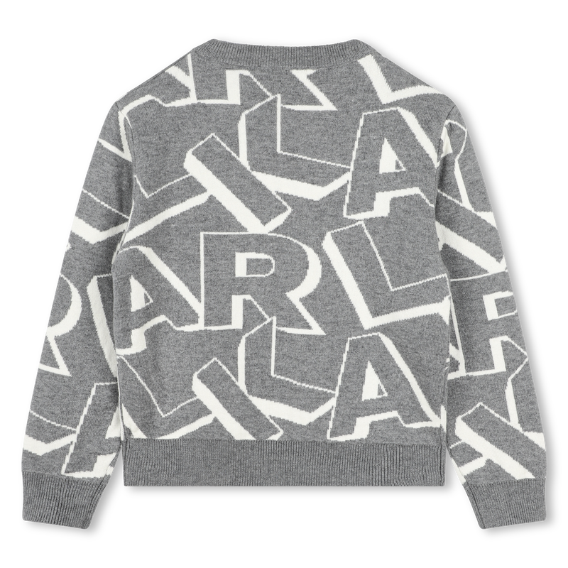 Pull en jacquard bicolore KARL LAGERFELD KIDS 
                    GARCON