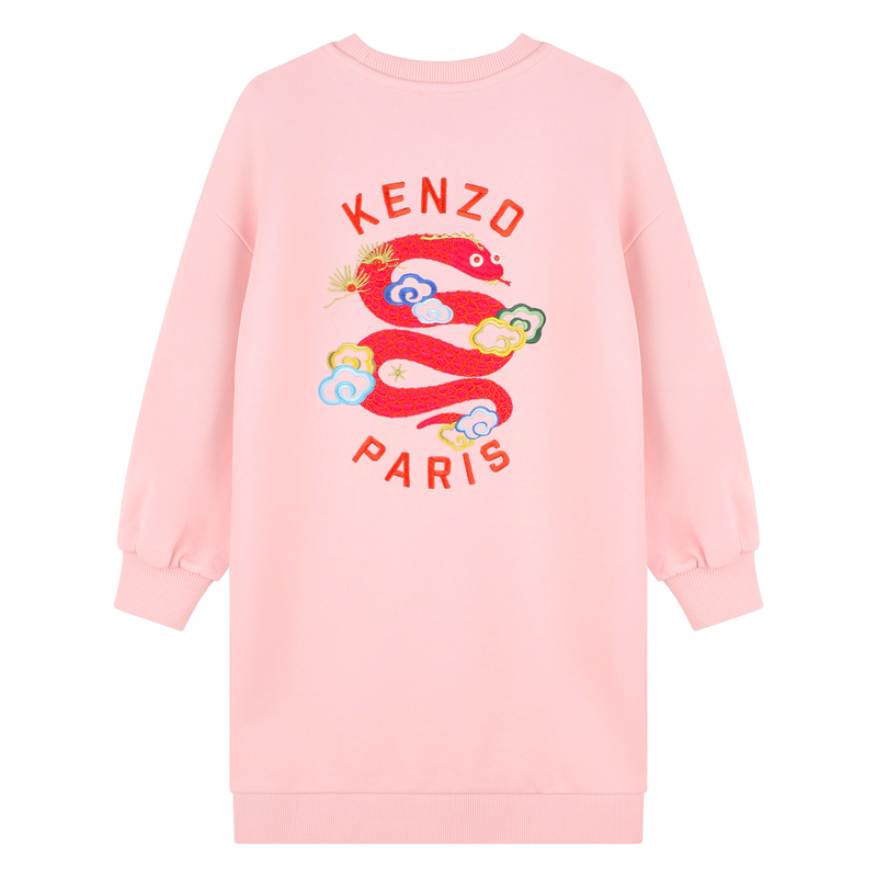 Robe droite avec broderies KENZO KIDS 
                    FILLE