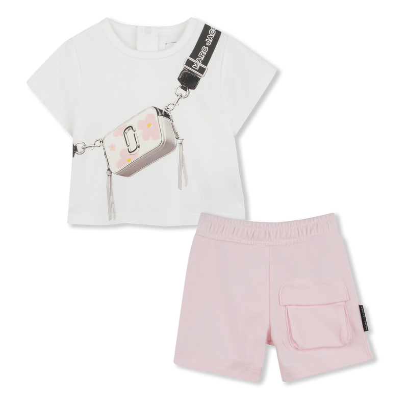 T-shirt et short en coton MARC JACOBS 
                        UNISEXE