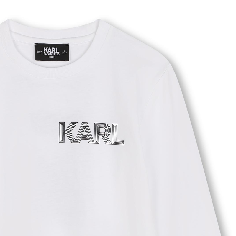 T-shirt  manches longues KARL LAGERFELD KIDS 
                    GARCON