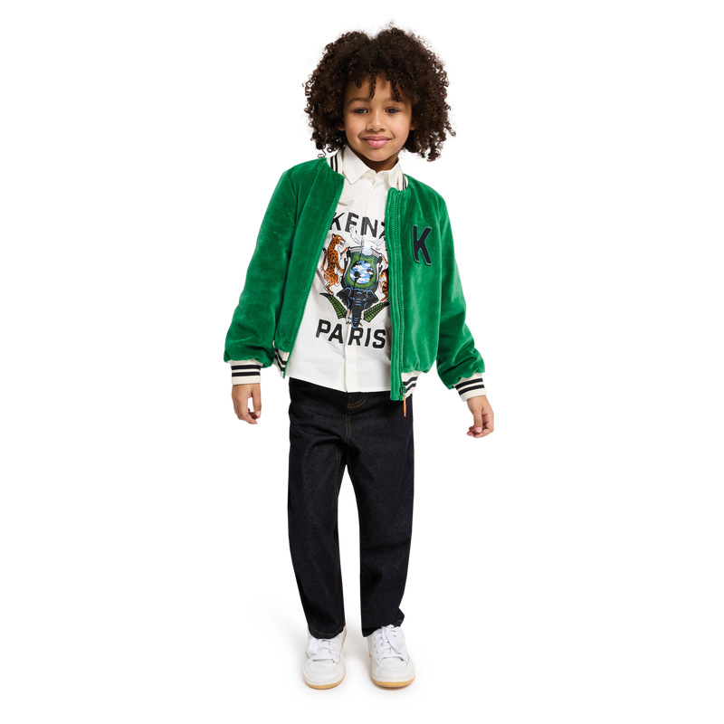Blouson en velours KENZO KIDS 
                    GARCON