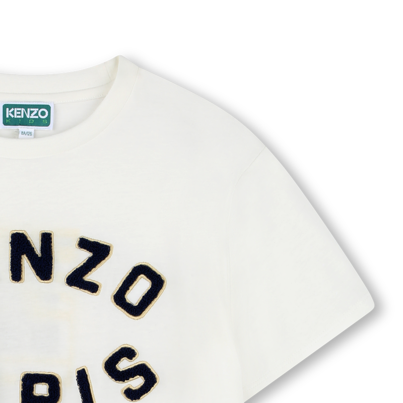 Tee-shirt &agrave; manches courtes en coton KENZO KIDS 
                        UNISEXE