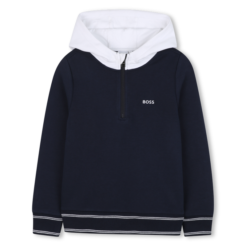 Sweat-shirt capuche contrastée BOSS 
                    GARCON