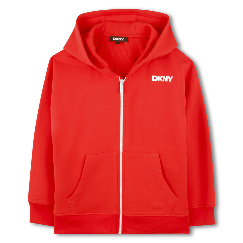 Cardigan à capuche en molleton DKNY 
                    GARCON