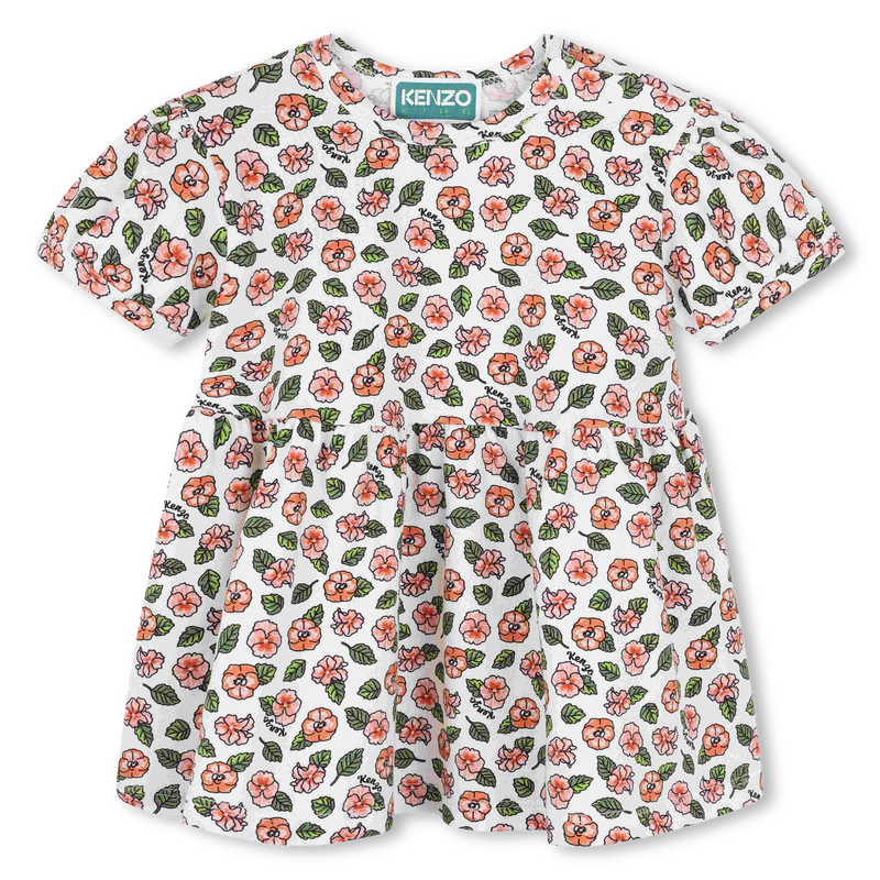 Robe imprimée manches ballons KENZO KIDS 
                    FILLE