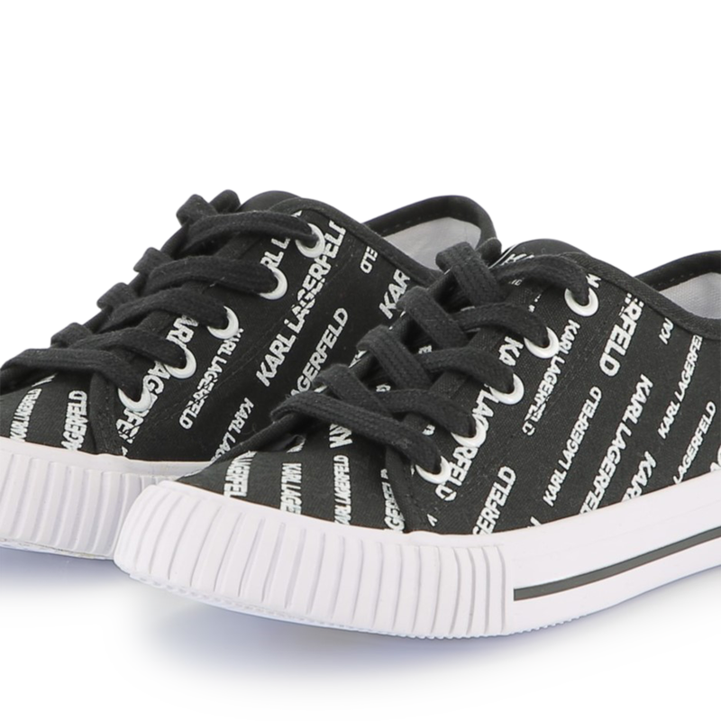 Baskets &agrave; lacets imprim&eacute; sigl&eacute; KARL LAGERFELD KIDS 
                        GARCON