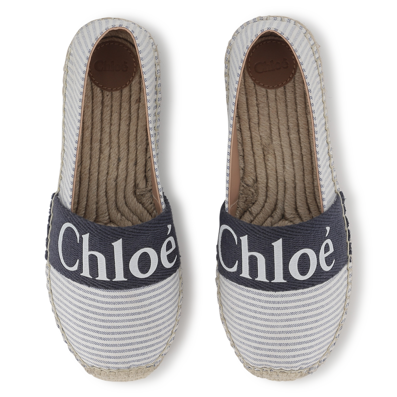 Espadrilles en toile rayée CHLOE 
                    FILLE