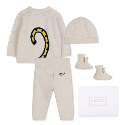 ENSEMBLE PULL, PANTALON ET BONNET KENZO KIDS UNISEXE