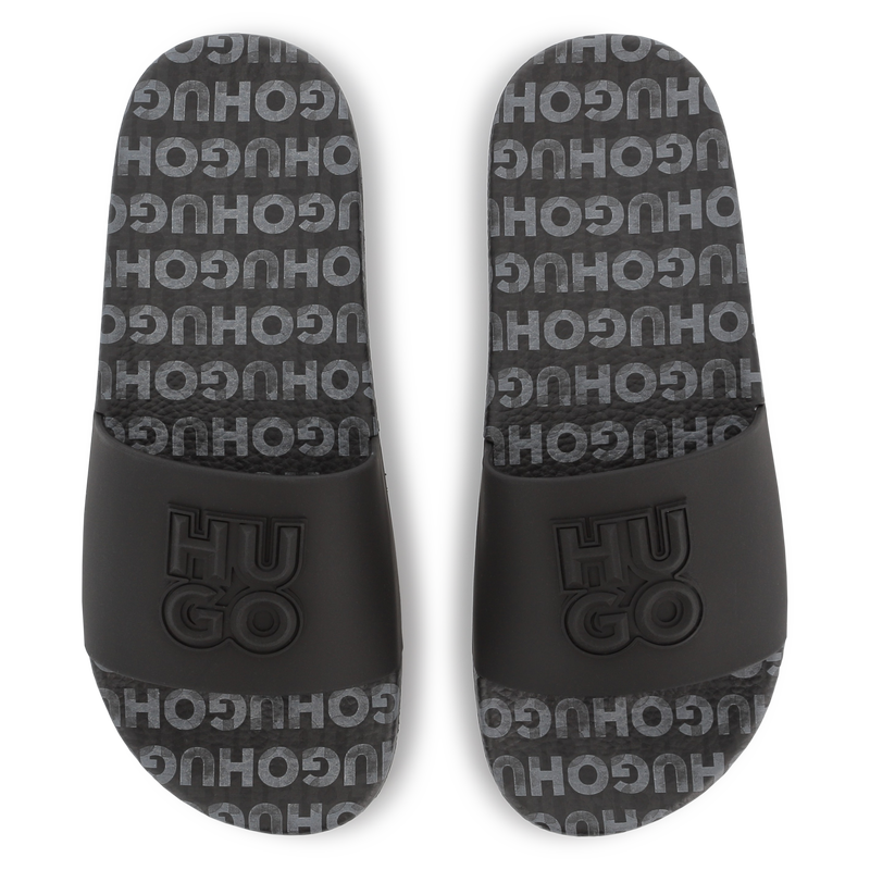 Claquettes badg&eacute;es Hugo 
                        GARCON