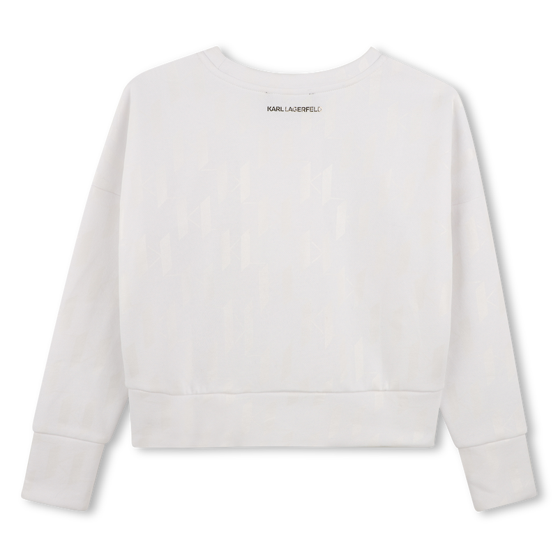 Sweat-shirt-shirt &agrave; manche longue KARL LAGERFELD KIDS 
                        FILLE