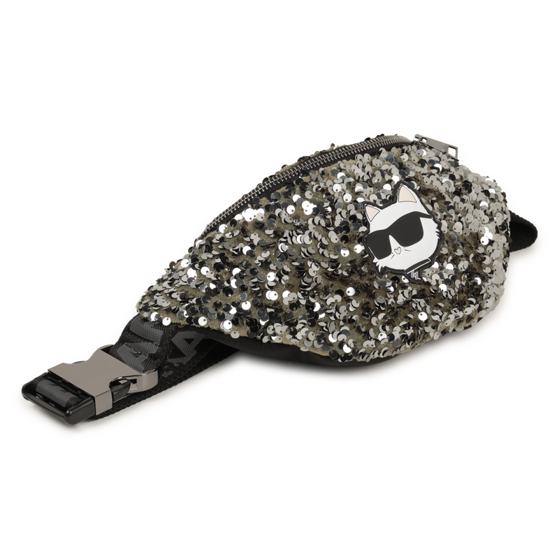 Sac banane ajustable orné de à sequins KARL LAGERFELD KIDS 
                    FILLE