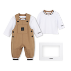 Ensemble salopette et tee-shirt BOSS 
                    GARCON