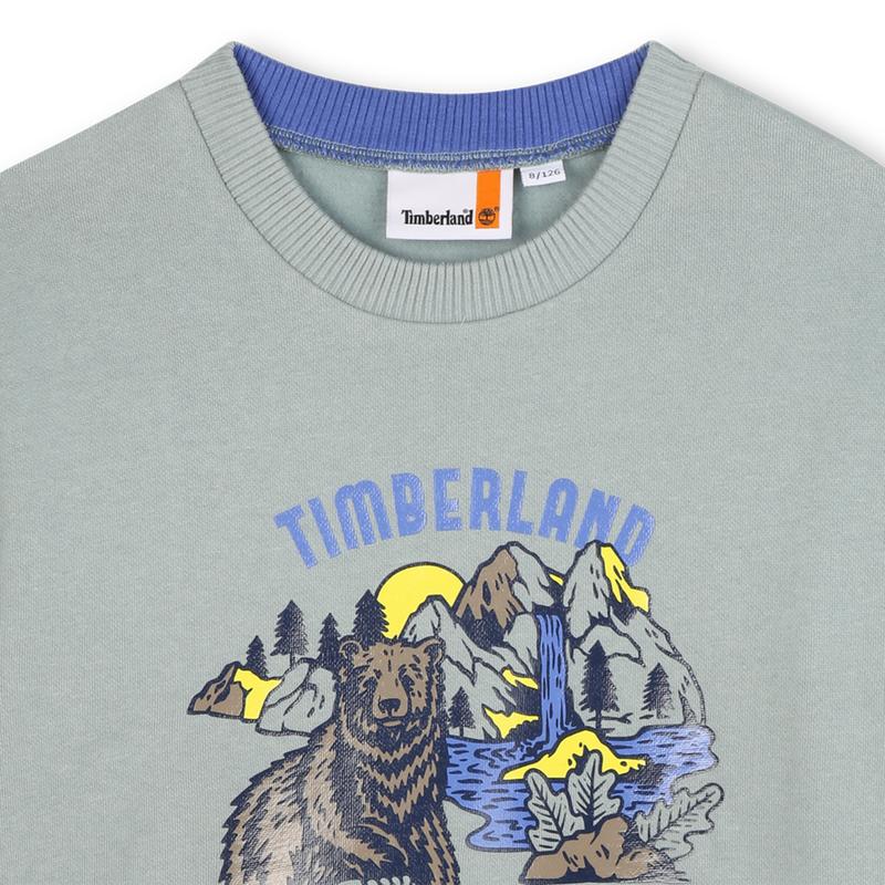 Sweat-shirt en molleton gratt&eacute; TIMBERLAND 
                        GARCON