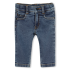 Jean avec rivets &agrave; l'arri&egrave;re, DOUBLE STONE+BLEACH, hi-res