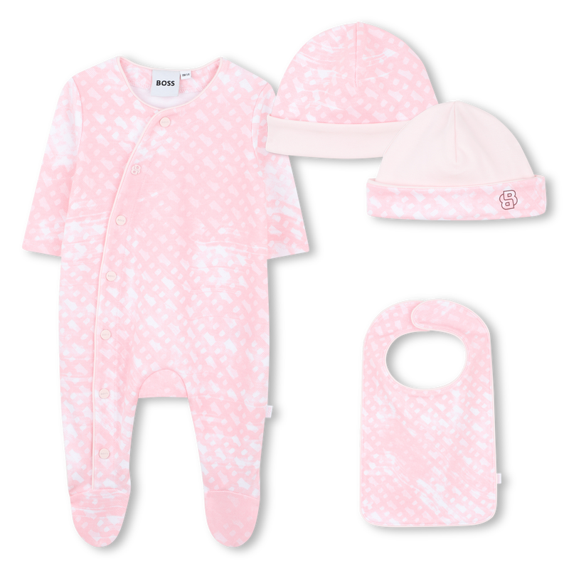 Ensemble pyjama, bavoir et bonnet BOSS 
                    FILLE