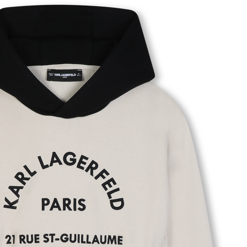 Sweat-shirt &agrave; capuche KARL LAGERFELD KIDS 
                        GARCON