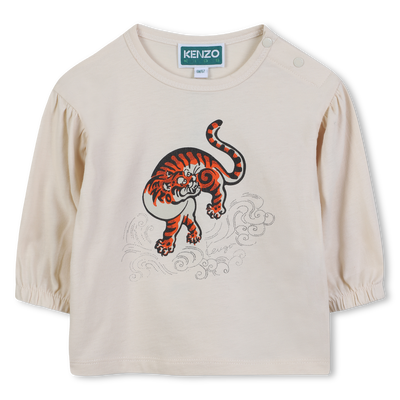 T-shirt &agrave; manches longues KENZO KIDS FILLE
