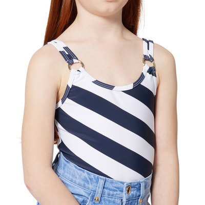 Maillot de bain 1 pi&egrave;ce ray&eacute; MICHAEL KORS FILLE