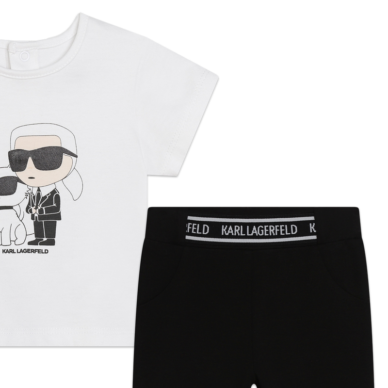 Ensemble T-shirt et legging KARL LAGERFELD KIDS 
                    FILLE
