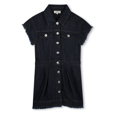 Robe en jean &agrave; manches courtes LANVIN FILLE