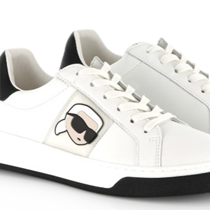 Baskets en cuir à lacets KARL LAGERFELD KIDS 
                    GARCON