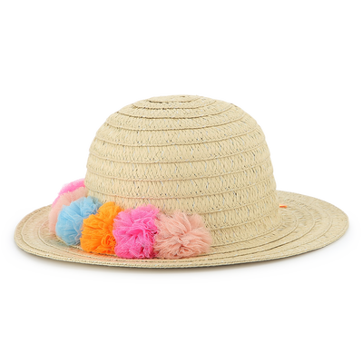 Capeline iris&eacute;e &agrave; pompons BILLIEBLUSH FILLE
