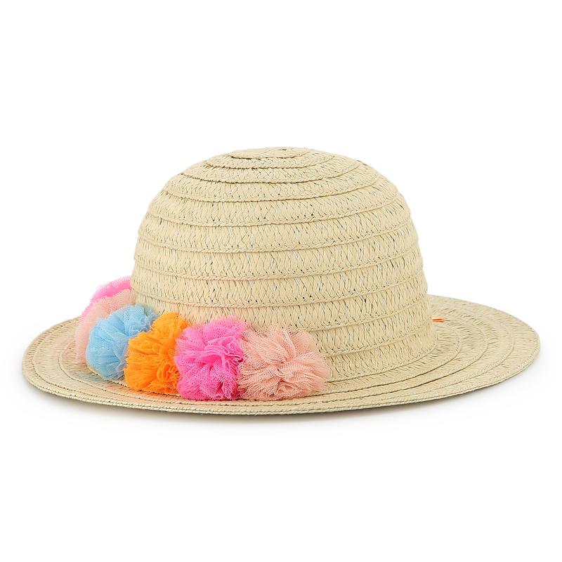 Capeline iris&eacute;e &agrave; pompons BILLIEBLUSH 
                        FILLE